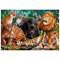 Puzzle Clementoni Wild cats (35126 ) Numărul de piese: 500, Vârsta recomandată: 14+