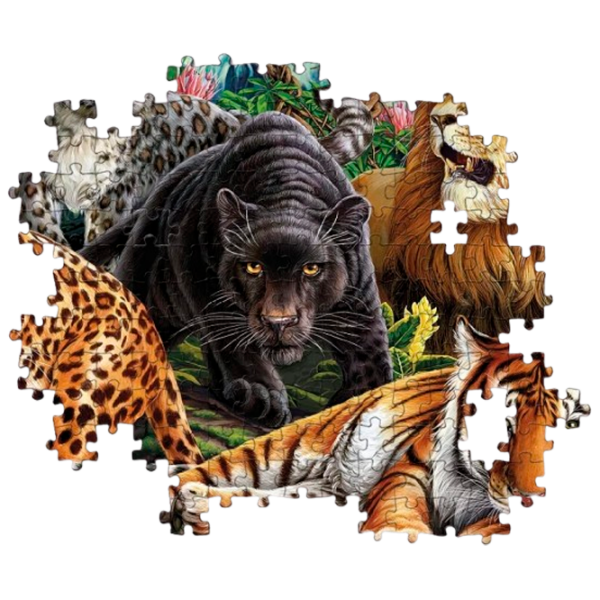 Puzzle Clementoni Wild cats (35126 ) Numărul de piese: 500, Vârsta recomandată: 14+ photo 3
