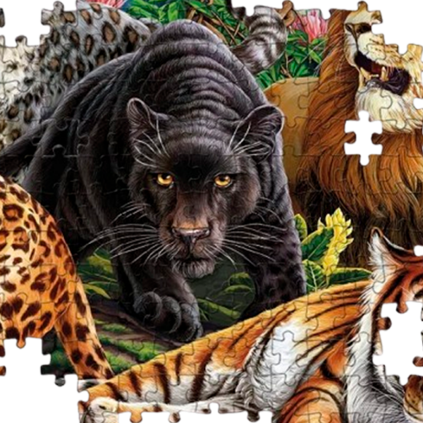 Puzzle Clementoni Wild cats (35126 ) Numărul de piese: 500, Vârsta recomandată: 14+ photo 5