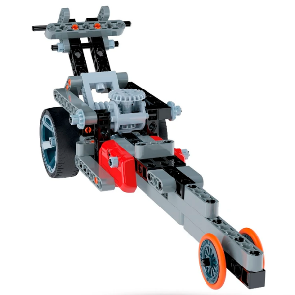 Constructor Clementoni Roadster and Dragster Gray Numărul de piese 130, 8+ photo 3