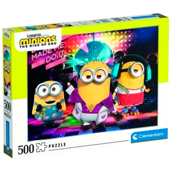 Puzzle Clementoni Minions (35081) Количество деталей: 500, Рекомендуемый возраст: 14+ photo 2
