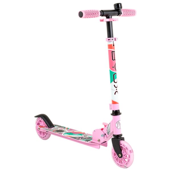 Trotinetă pentru copii cu două roți Moni Miracle (MT.223423) Pink 3 ani, 50 kg, Din PU photo 1
