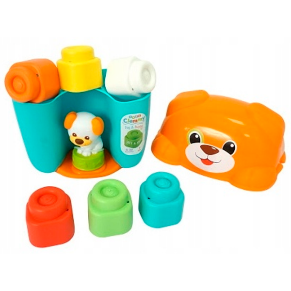 Constructor Clementoni Toy Dog & Puppy Basket Blue Numărul de piese 7, 0.5+ photo 2
