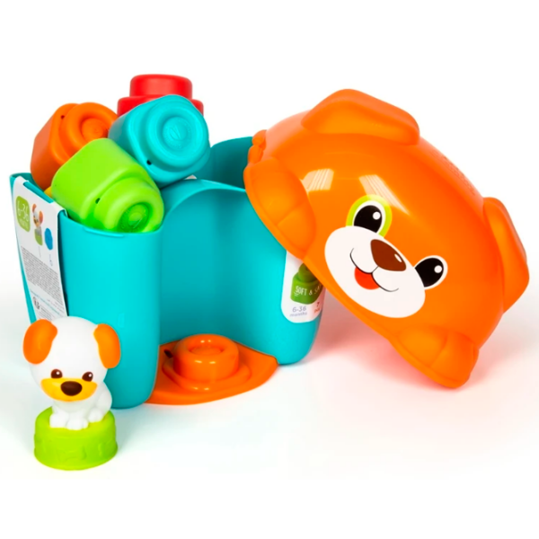 Constructor Clementoni Toy Dog & Puppy Basket Blue Numărul de piese 7, 0.5+ photo 3
