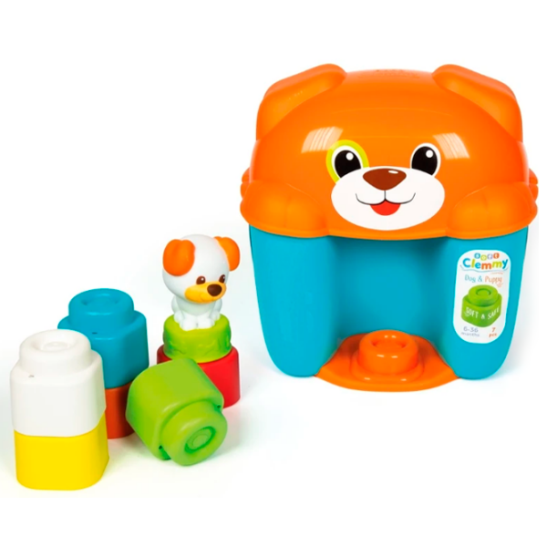 Constructor Clementoni Toy Dog & Puppy Basket Blue Numărul de piese 7, 0.5+ photo 4