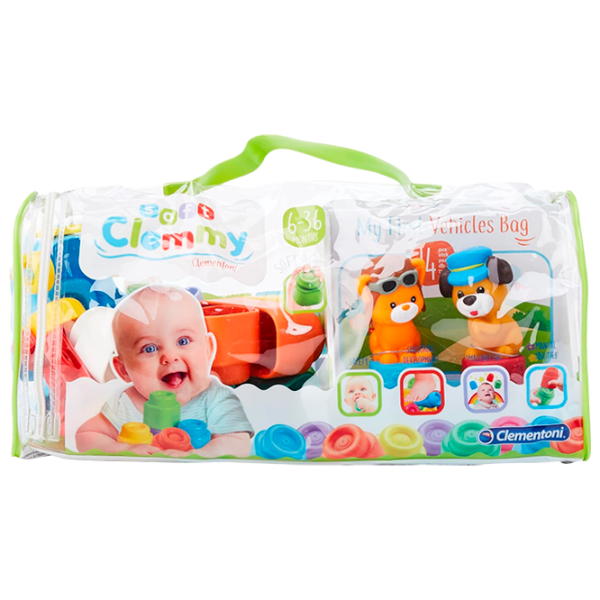 Constructor Clementoni My First Vehicles Bag Multicolor Numărul de piese 14, 0.5+ photo 1