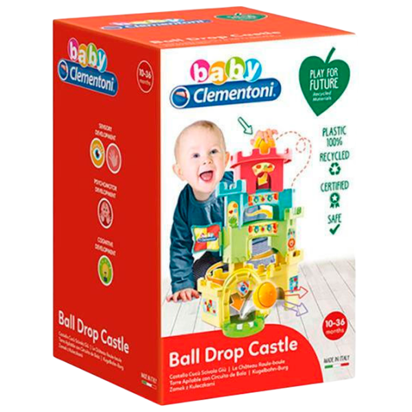Set de creație Clementoni Baby Ball Drop Castle 17226 Multicolor Pentru copii, 10+ luni photo 1