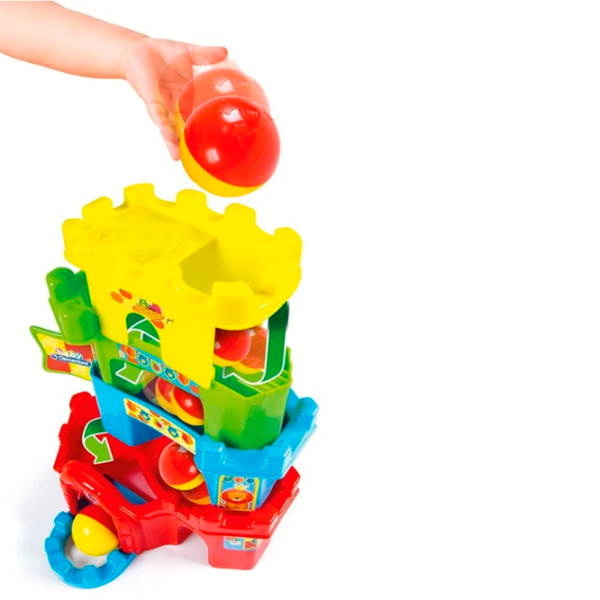 Set de creație Clementoni Baby Ball Drop Castle 17226 Multicolor Pentru copii, 10+ luni photo 6