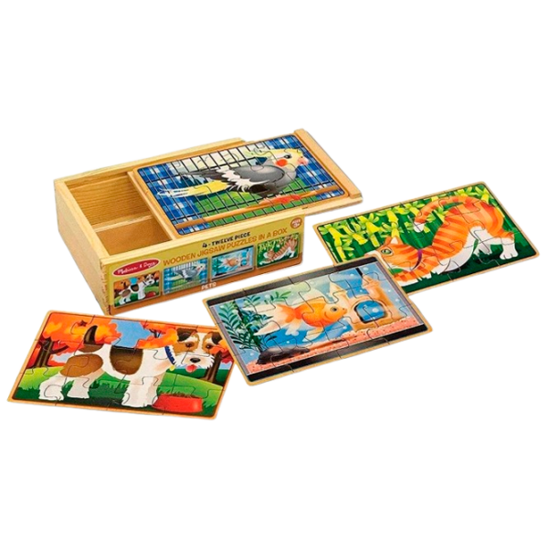 Puzzle Melissa & Doug Domestic animals (13790) Количество деталей: 48, Рекомендуемый возраст: 3+ photo 1