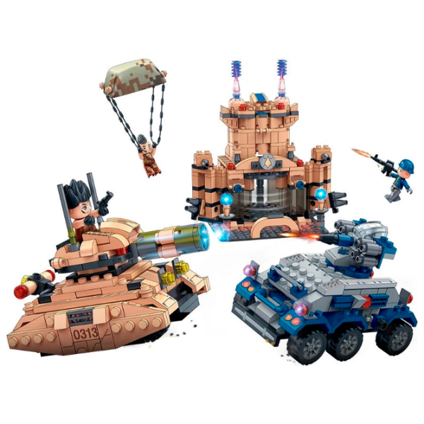 Constructor BanBao Army Multicolor Numărul de piese 515, 6+ photo 3