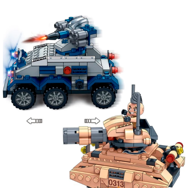 Constructor BanBao Army Multicolor Numărul de piese 515, 6+ photo 5