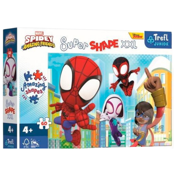 Puzzle Trefl Spiderman (50012) Количество деталей: 60, Рекомендуемый возраст: 3+ photo 2
