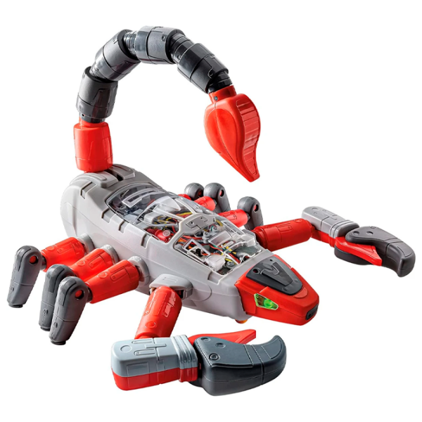 Constructor cu telecomandă Clementoni Scorpion Robot Gray Numărul de piese 115, 8+ photo 2