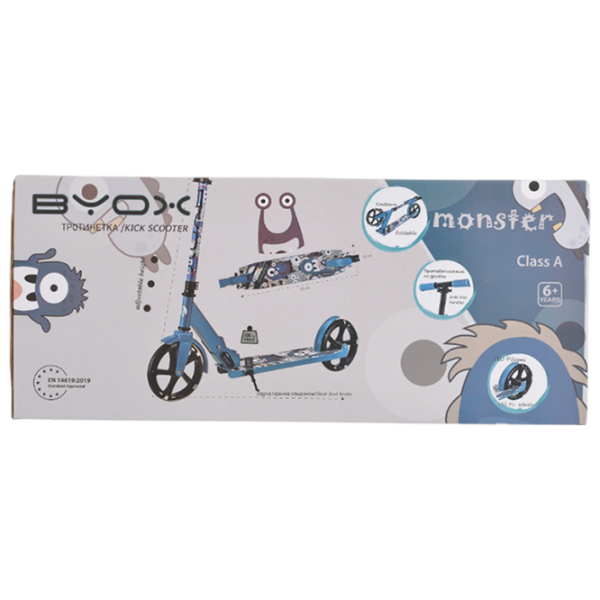 Детский двухколёсный самокат Moni Monster (MT.124640) Красный 6 лет, 100 кг, Полиуретановые photo 9