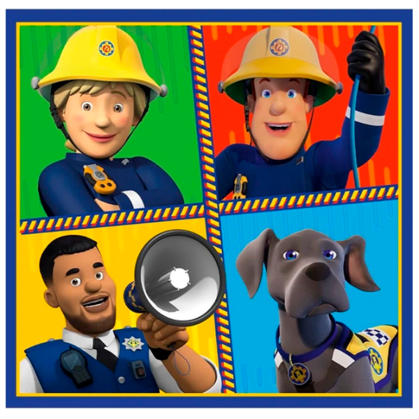Puzzle Trefl Fireman Sam' day (34868 ) Количество деталей: 106, Рекомендуемый возраст: 4+ photo 3
