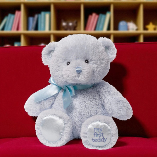 Мягкая игрушка Gund Animals My First Teddy 6055511 Синий 0+ photo 5