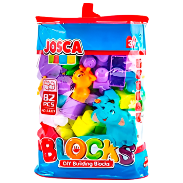 Constructor Josca Blocks Multicolor Numărul de piese 82, 3+ photo 1