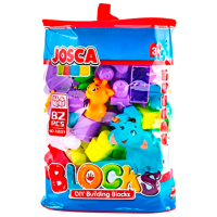 Constructor Josca Blocks Multicolor Numărul de piese 82, 3+