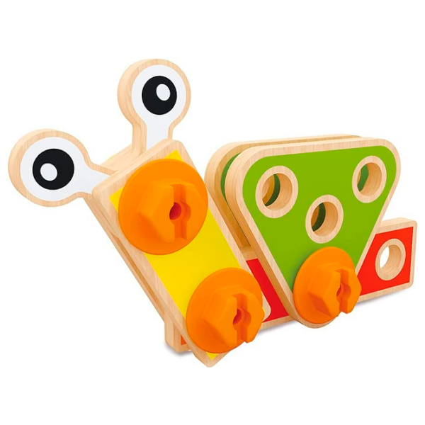 Constructor Hape Basic Builder Set Brown Numărul de piese 43, 3+ photo 2