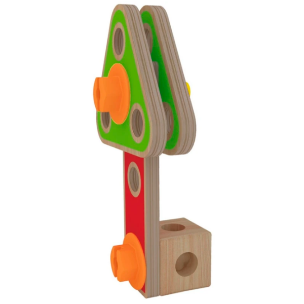 Constructor Hape Basic Builder Set Brown Numărul de piese 43, 3+ photo 8