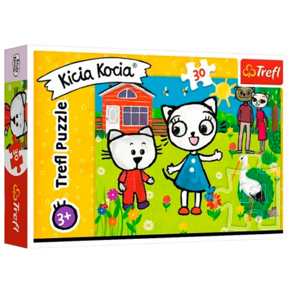 Puzzle Trefl Kittykit's Adventures (18264) Количество деталей: 30, Рекомендуемый возраст: 3+ photo 1