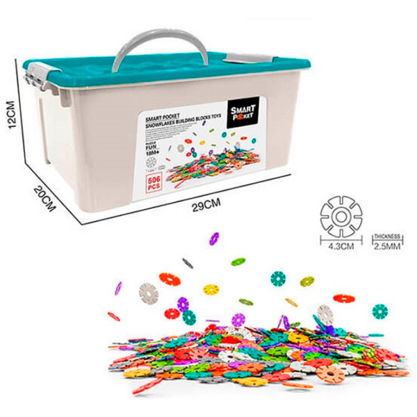 Constructor ChiToys Smart Pocket Multicolor Numărul de piese 506, 3+ photo 2