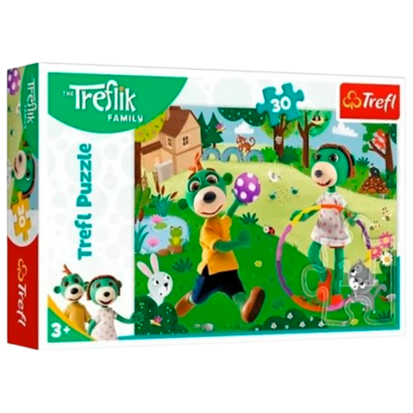 Puzzle Trefl Trefliki (18287) Количество деталей: 30, Рекомендуемый возраст: 3+ photo 2