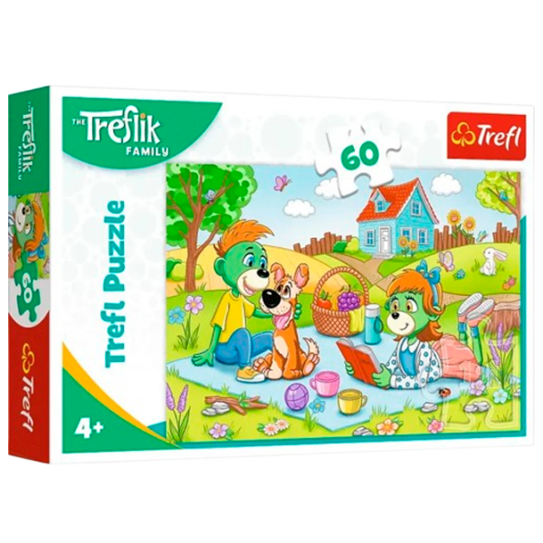 Puzzle Trefl Trefliki (17394) Количество деталей: 60, Рекомендуемый возраст: 3+ photo 1