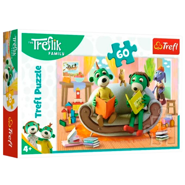 Puzzle Trefl Trefliki (17345) Количество деталей: 60, Рекомендуемый возраст: 3+ photo 2