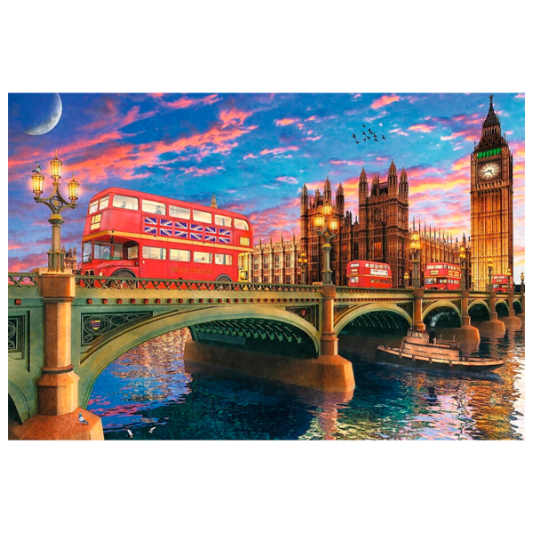 Puzzle Trefl Big Ben,Londra (20155) Количество деталей: 501, Рекомендуемый возраст: 9+ photo 1