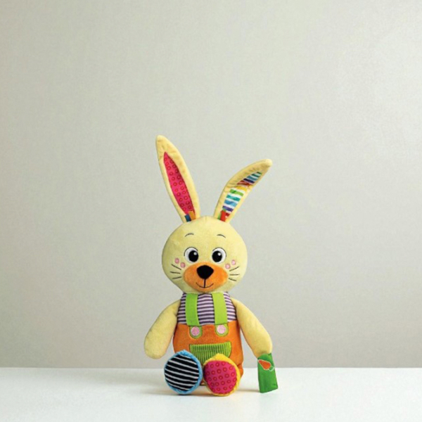 Jucărie moale Clementoni Animals My Little Bunny 17760 Yellow 3+ photo 4