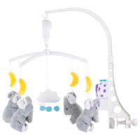 Carusel pentru pătuc Chipolino Animals Little Elephants MILS02107LE White 0+