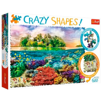 Puzzle Trefl crazy shapes (111132) Количество деталей: 600, Рекомендуемый возраст: 9+