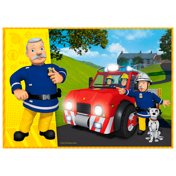 Puzzle Trefl Brave Fireman Sam (34387) Количество деталей: 207, Рекомендуемый возраст: 4+ photo 2