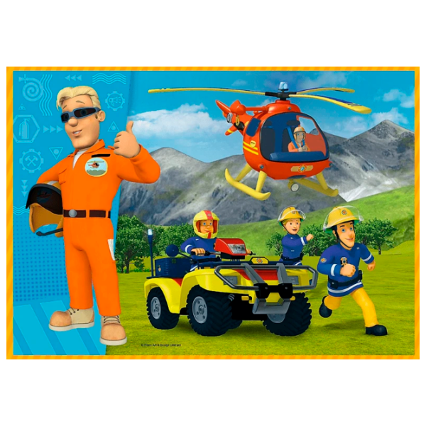 Puzzle Trefl Brave Fireman Sam (34387) Количество деталей: 207, Рекомендуемый возраст: 4+ photo 3