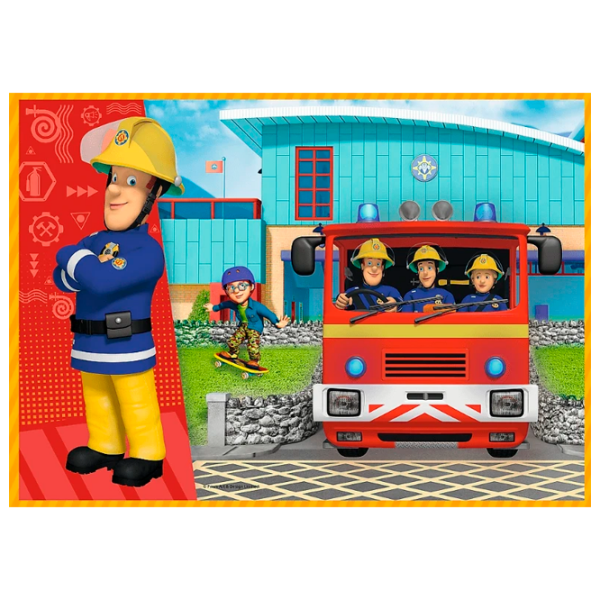 Puzzle Trefl Brave Fireman Sam (34387) Количество деталей: 207, Рекомендуемый возраст: 4+ photo 4