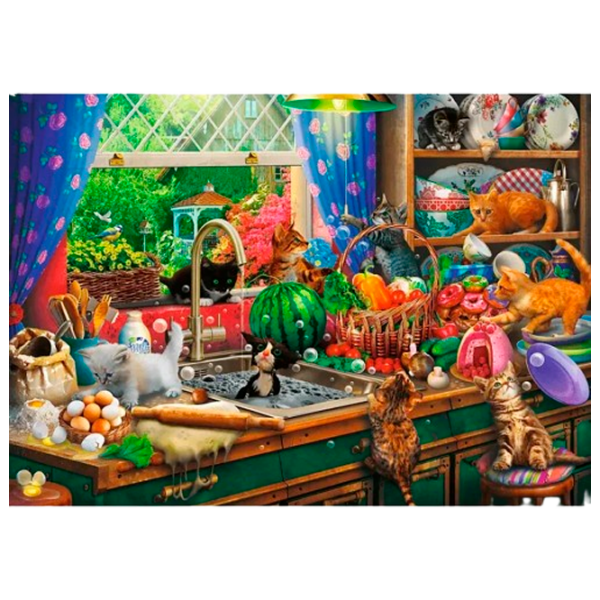 Puzzle Trefl Cats (10839) Количество деталей: 1000, Рекомендуемый возраст: 10+ photo 2