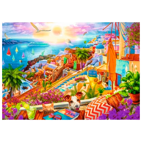 Puzzle Trefl Santorini (10842) Количество деталей: 1000, Рекомендуемый возраст: 10+ photo 2