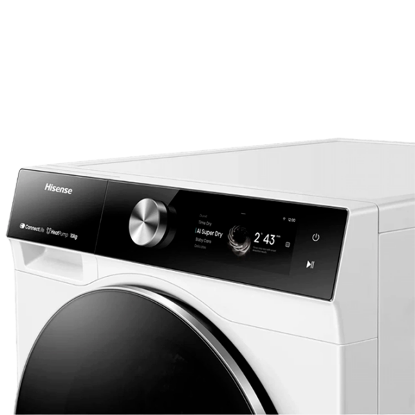 Mașină de uscat rufe Hisense DH7S107BW White 10 kg, A+++ photo 4