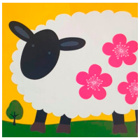 Pictură pe numere ChiToys BHF117100  40 x 40 cm, Pânză
