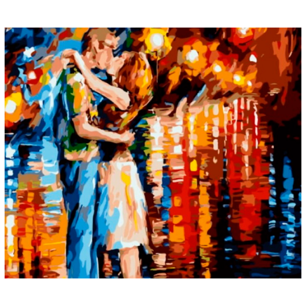 Pictură pe numere PRC Sărut de adio 03611 50 x 40 cm, Pânză photo 1