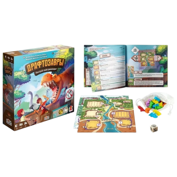 Joc de masă GaGa Games Draftosaurs Strategie, 6+