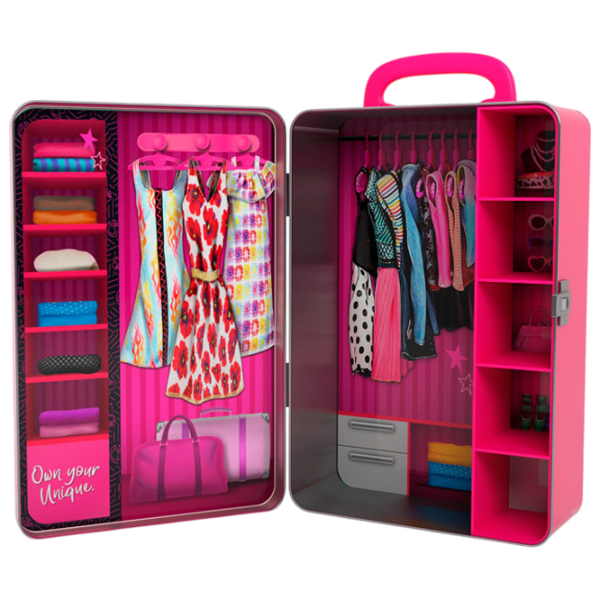 Mobilier pentru păpușă Barbie Fashionable Wardrobe Dulap BBDS6B 3+ photo 2