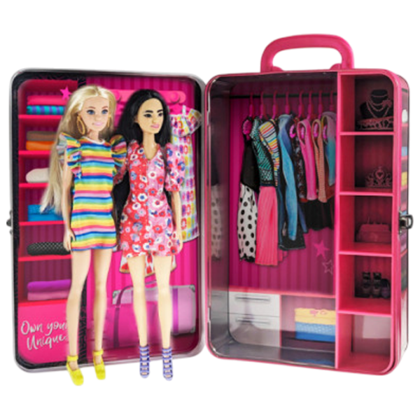 Mobilier pentru păpușă Barbie Fashionable Wardrobe Dulap BBDS6B 3+ photo 3