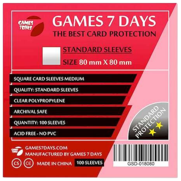 Accesorii pentru jocuri de masă Games 7 Days Standart Protectoare de cărți, 3+ photo 1