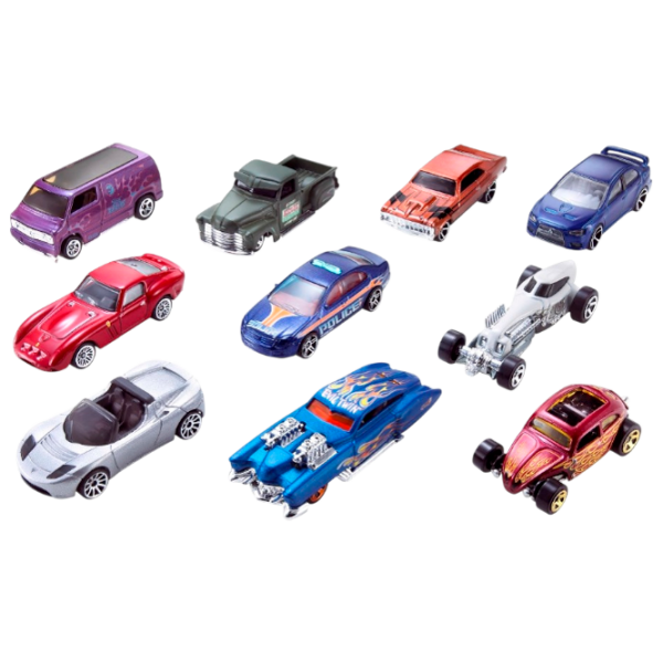 Комплект машин Mattel Hot Wheels 54886
Черный
Разноцветный