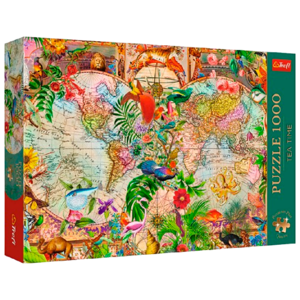 Puzzle Trefl The Ancient World Map (12077) Количество деталей: 1000, Рекомендуемый возраст: 9+ photo 1