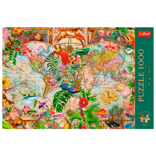 Puzzle Trefl The Ancient World Map (12077) Количество деталей: 1000, Рекомендуемый возраст: 9+ photo 3