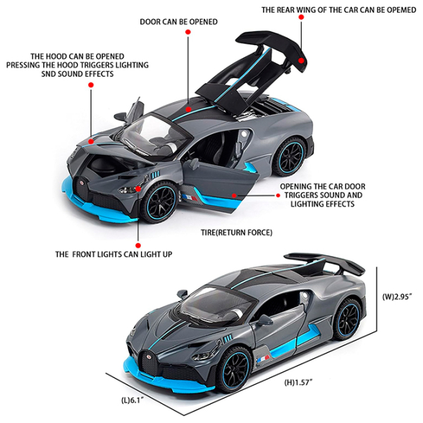 Машинка ChiToys Bugatti XA3217A
Синий
Черный  photo 4