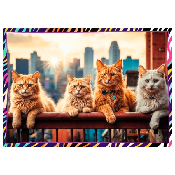 Puzzle Trefl Cute animals (13313) Numărul de piese: 1000, Vârsta recomandată: 6+ photo 2